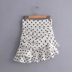 Polka Dot Ruffle Skirt